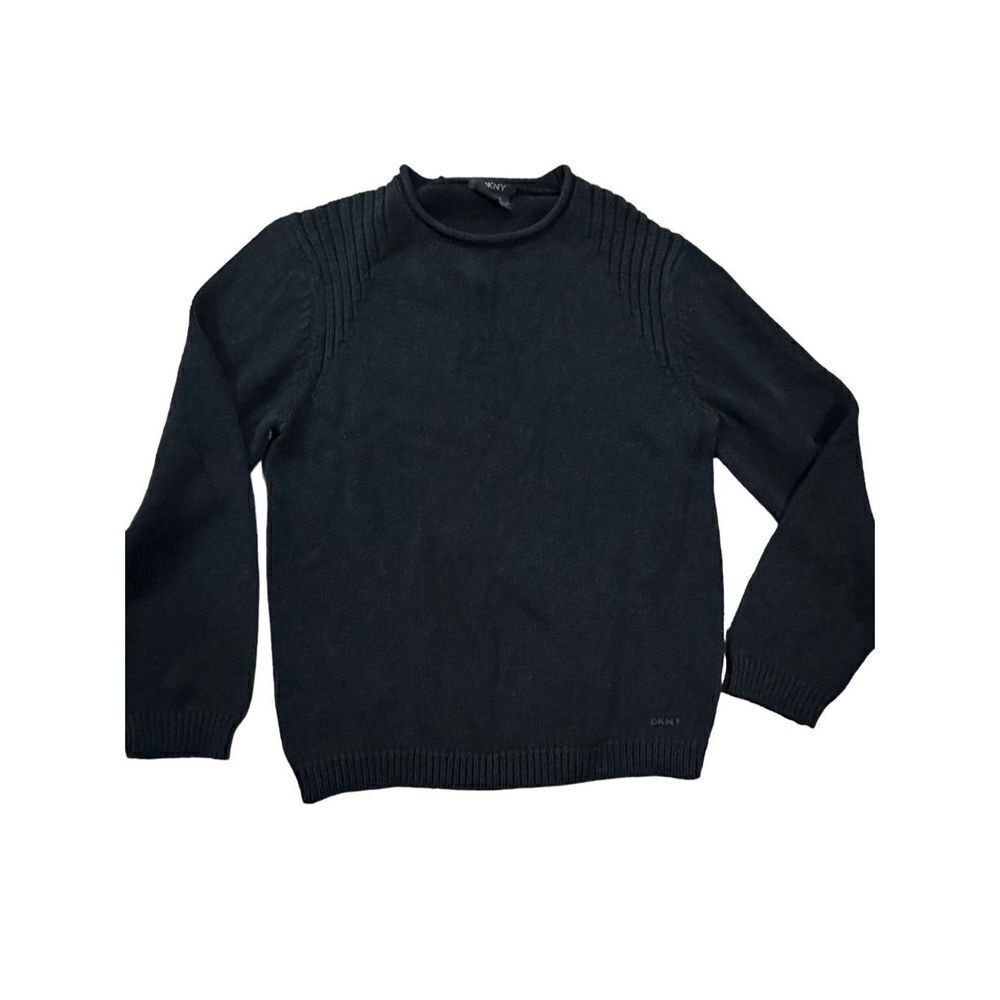 DKNY black knit chunky sweater‎ womens size small